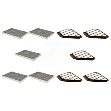 5x Air + 5x Cabin Filter (10 Total) Kit For GMC Acadia Buick Enclave Chevrolet Traverse KFL-102237