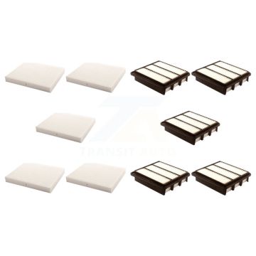 5x Air + 5x Cabin Filter (10 Total) Kit For Hyundai Sonata Azera KFL-102241