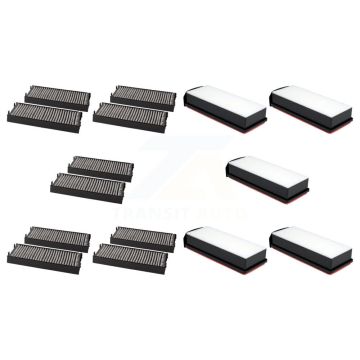5x Air + 5x Cabin Filter (10 Total) Kit For 2018 BMW X5 3.0L with DIESEL engine KFL-102266