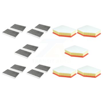5x Air + 5x Cabin Filter (10 Total) Kit For BMW 640i xDrive Gran Turismo KFL-102267