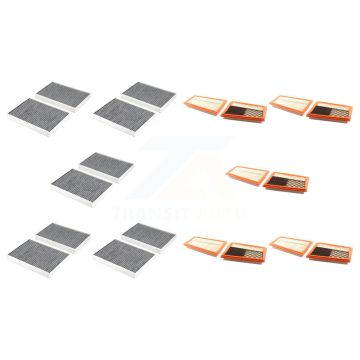 5x Air + 5x Cabin Filter (10 Total) Kit For 2012-2013 Mercedes-Benz S350 3.0L KFL-102277