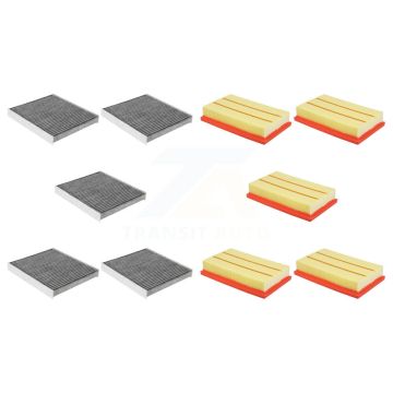 5x Air + 5x Cabin Filter (10 Total) Kit For Volkswagen Jetta Taos Golf SportWagen KFL-102281