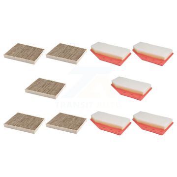 5x Air + 5x Cabin Filter (10 Total) Kit For Chevrolet Malibu Cadillac XT4 Buick Regal KFL-102308