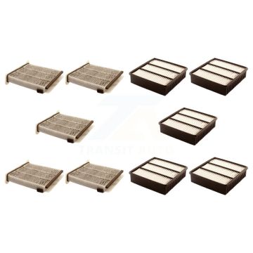 5x Air + 5x Cabin Filter (10 Total) Kit For Mitsubishi Lancer Outlander KFL-102314
