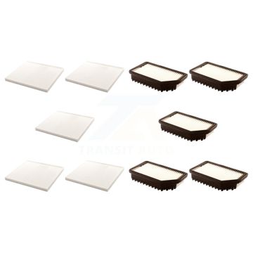 5x Air + 5x Cabin Filter (10 Total) Kit For 2012-2017 Hyundai Accent Kia Rio Veloster KFL-102317
