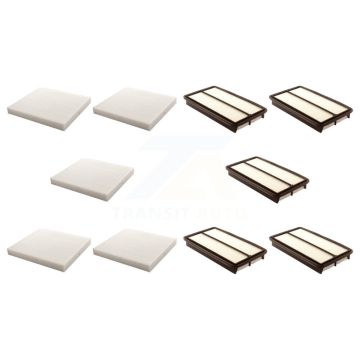 5x Air + 5x Cabin Filter (10 Total) Kit For Honda Odyssey Pilot Acura MDX KFL-102326