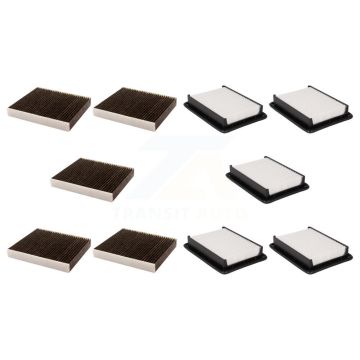 5x Air + 5x Cabin Filter (10 Total) Kit For 2016-2022 Chevrolet Spark KFL-102330