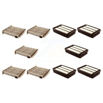 5x Air + 5x Cabin Filter (10 Total) Kit For 2008 Mitsubishi Outlander Lancer KFL-102333
