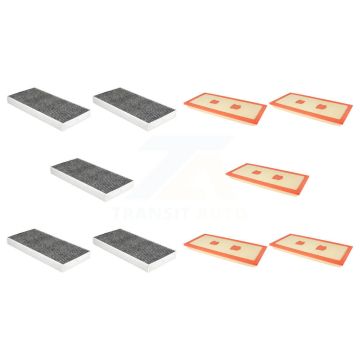 5x Air + 5x Cabin Filter (10 Total) Kit For 2012-2016 Mercedes-Benz SLK350 KFL-102338