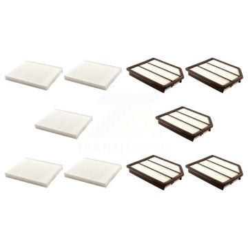 5x Air + 5x Cabin Filter (10 Total) Kit For 2007-2012 Hyundai Veracruz KFL-102349