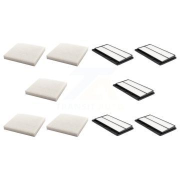 5x Air + 5x Cabin Filter (10 Total) Kit For Acura MDX Honda Pilot KFL-102361