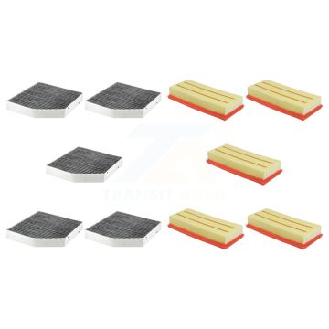 5x Air + 5x Cabin Filter (10 Total) Kit For Mercedes-Benz GLC63 AMG S C63 Five-Sided KFL-102368