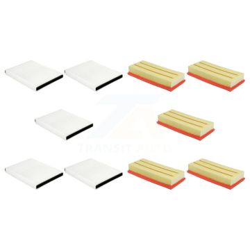 5x Air + 5x Cabin Filter (10 Total) Kit For Mercedes-Benz GLC63 AMG S C63 Rectangular KFL-102369