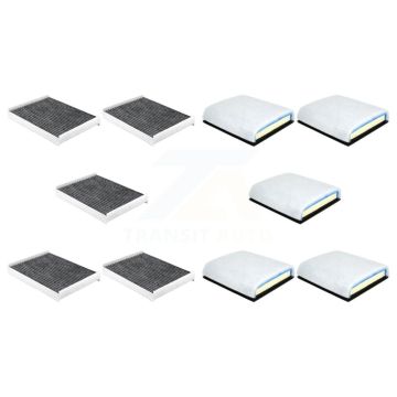 5x Air + 5x Cabin Filter (10 Total) Kit For Ford F-350 Super Duty F-250 F-450 F-550 F-600 KFL-102383
