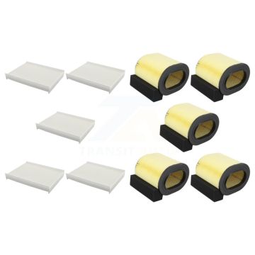5x Air + 5x Cabin Filter (10 Total) Kit For Ford F-350 Super Duty F-250 F-450 F-550 6.7L KFL-102384
