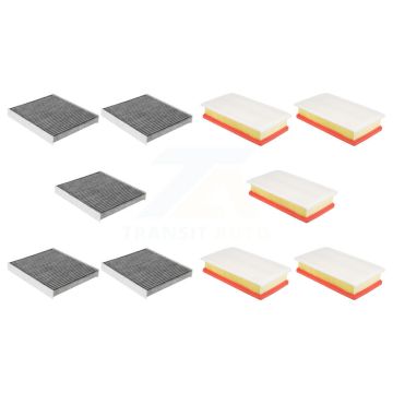 5x Air + 5x Cabin Filter (10 Total) Kit For Volkswagen Atlas Cross Sport KFL-102392