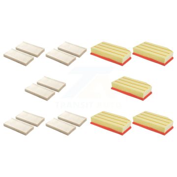 5x Air + 5x Cabin Filter (10 Total) Kit For 2018 Jeep Wrangler 2.0L 3.6L JK Body KFL-102394