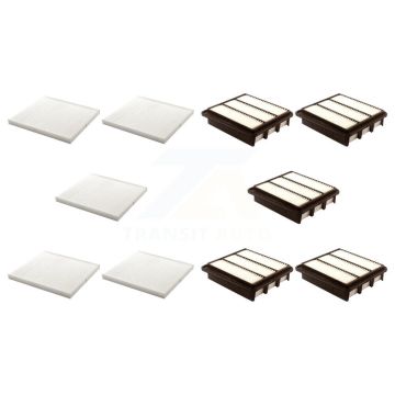 5x Air + 5x Cabin Filter (10 Total) Kit For 2011 Hyundai Azera 3.3L KFL-102409