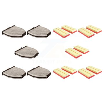 5x Air + 5x Cabin Filter (10 Total) Kit For Mercedes-Benz CLS550 E550 SL550 SL63 AMG E63 KFL-102415