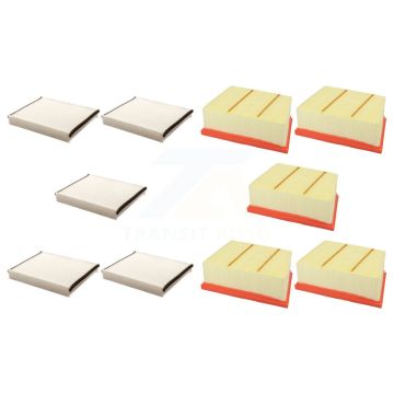 5x Air + 5x Cabin Filter (10 Total) Kit For 2018-2019 Ford EcoSport 1.0L KFL-102421