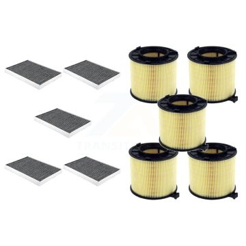 5x Air + 5x Cabin Filter (10 Total) Kit For Audi Q5 A4 Quattro A5 Sportback SQ5 S5 RS5 S4 KFL-102433