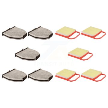 5x Air + 5x Cabin Filter (10 Total) Kit For Mercedes-Benz E400 SL450 CLS400 S450 SL400 KFL-102442