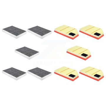 5x Air + 5x Cabin Filter (10 Total) Kit For 2019 Volvo S60 OE Part Number 31370161 KFL-102455