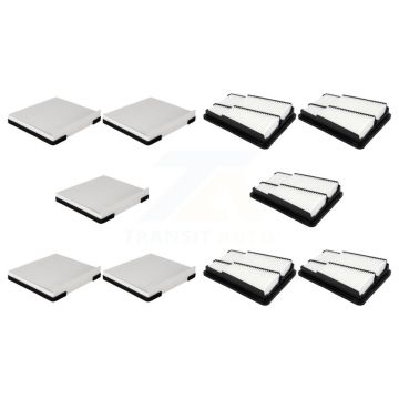 5x Air + 5x Cabin Filter (10 Total) Kit For Hyundai Genesis G90 KFL-102459