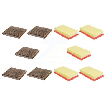 5x Air + 5x Cabin Filter (10 Total) Kit For 2016 Jaguar XF 3.0L KFL-102464
