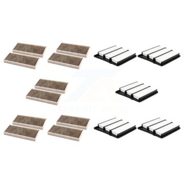5x Air + 5x Cabin Filter (10 Total) Kit For 2016-2019 Nissan TITAN XD 5.6L KFL-102469