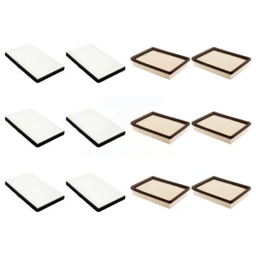 6x Air + 6x Cabin Filter (12 Total) Kit For Buick Century Regal Oldsmobile Intrigue Monte KFL-102482