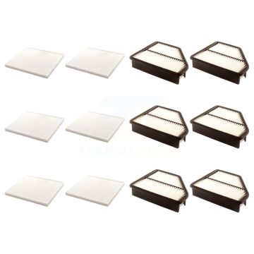 6x Air + 6x Cabin Filter (12 Total) Kit For 2010-2012 Hyundai Genesis Coupe 2.0L KFL-102483