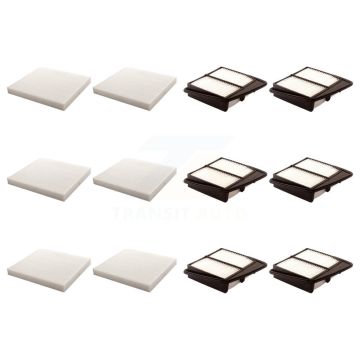 6x Air + 6x Cabin Filter (12 Total) Kit For Acura TSX KFL-102491