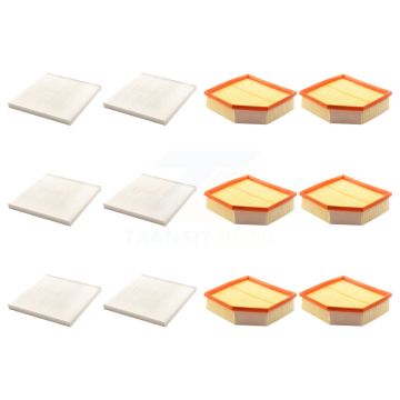 6x Air + 6x Cabin Filter (12 Total) Kit For 2013-2016 Dodge Dart KFL-102500
