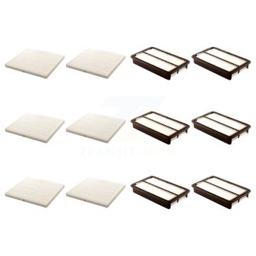 6x Air + 6x Cabin Filter (12 Total) Kit For 2002 Toyota Corolla KFL-102505