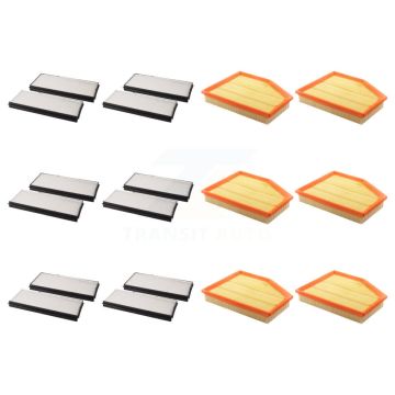 6x Air + 6x Cabin Filter (12 Total) Kit For BMW 530i 530xi 528i xDrive 525i 528xi 525xi KFL-102506