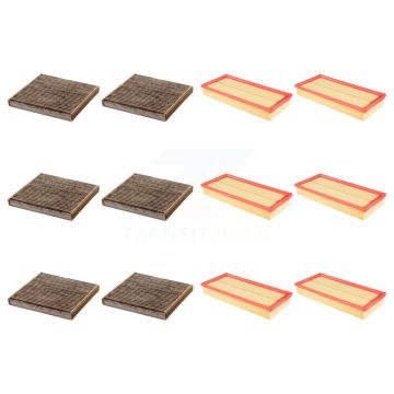 6x Air + 6x Cabin Filter (12 Total) Kit For Land Rover Range Sport Discovery Velar 110 KFL-102508