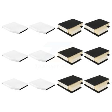 6x Air + 6x Cabin Filter (12 Total) Kit For Ford Transit-250 Transit-150 Transit-350 HD KFL-102512