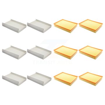 6x Air + 6x Cabin Filter (12 Total) Kit For Mercedes-Benz Sprinter 2500 3500 Dodge 3500XD KFL-102513