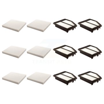 6x Air + 6x Cabin Filter (12 Total) Kit For Honda Civic Acura ILX KFL-102515