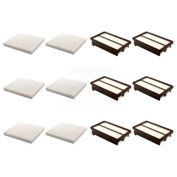 6x Air + 6x Cabin Filter (12 Total) Kit For Honda Civic Acura ILX 2.4L KFL-102518