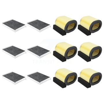 6x Air + 6x Cabin Filter (12 Total) Kit For Ford F-350 Super Duty F-250 F-450 F-550 F-650 KFL-102529