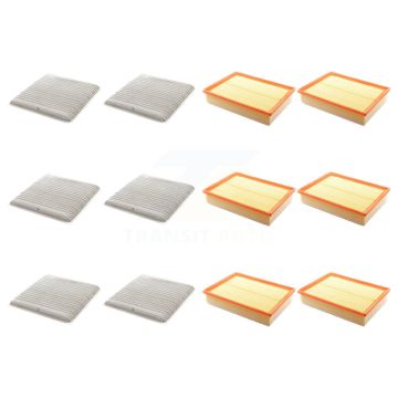 6x Air + 6x Cabin Filter (12 Total) Kit For 2010-2014 Toyota FJ Cruiser KFL-102532