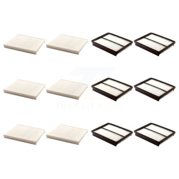 6x Air + 6x Cabin Filter (12 Total) Kit For Kia Sorento Hyundai Santa Fe KFL-102535