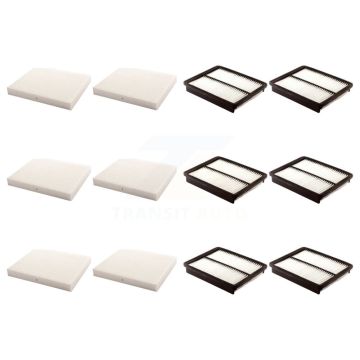 6x Air + 6x Cabin Filter (12 Total) Kit For Hyundai Santa Fe KFL-102536