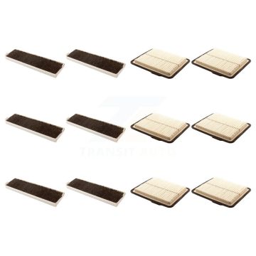 6x Air + 6x Cabin Filter (12 Total) Kit For Chevrolet Equinox Pontiac Torrent Saturn Vue KFL-102539