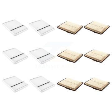 6x Air + 6x Cabin Filter (12 Total) Kit For 2006-2011 Buick Lucerne Cadillac DTS KFL-102540