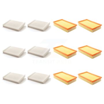 6x Air + 6x Cabin Filter (12 Total) Kit For Ford Fusion Mercury Milan KFL-102544