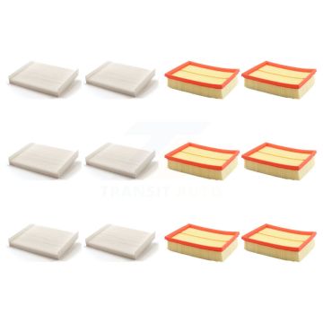 6x Air + 6x Cabin Filter (12 Total) Kit For Ford Fusion Mercury Milan 3.0L KFL-102545