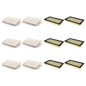 6x Air + 6x Cabin Filter (12 Total) Kit For Ford Fusion Lincoln MKZ KFL-102546